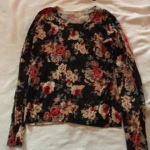 flowered sweater